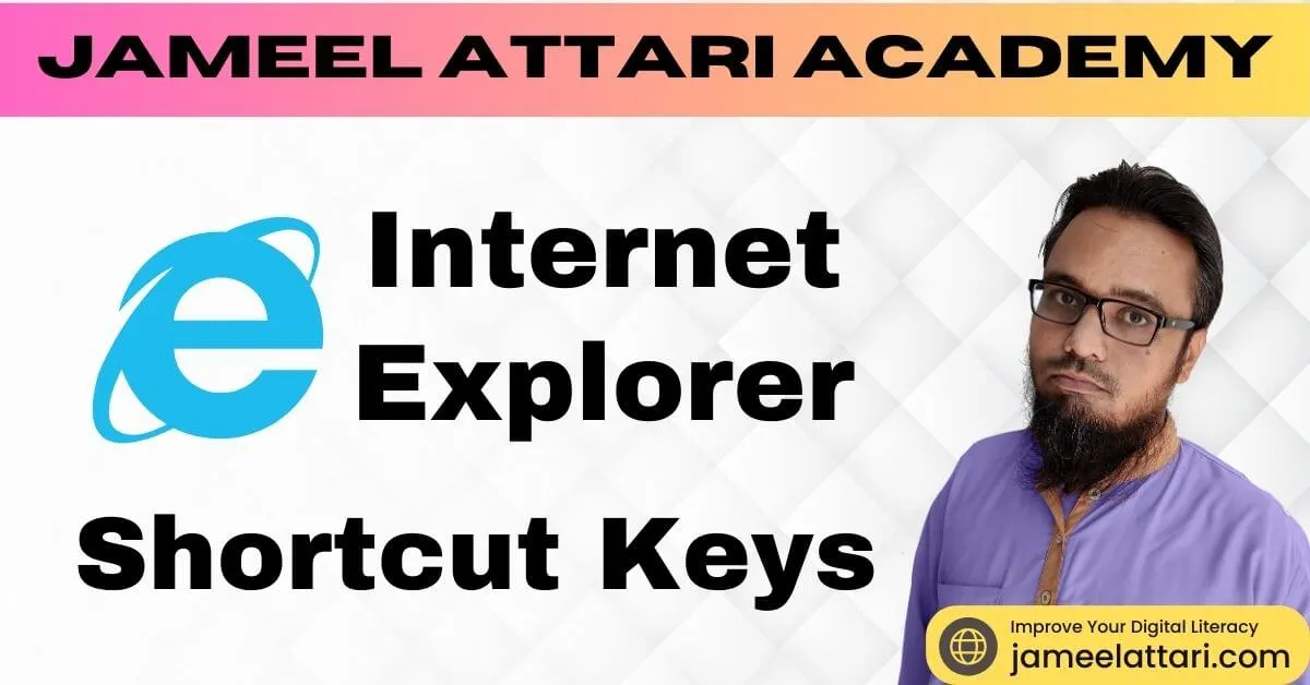Internet explorer shortcut keys